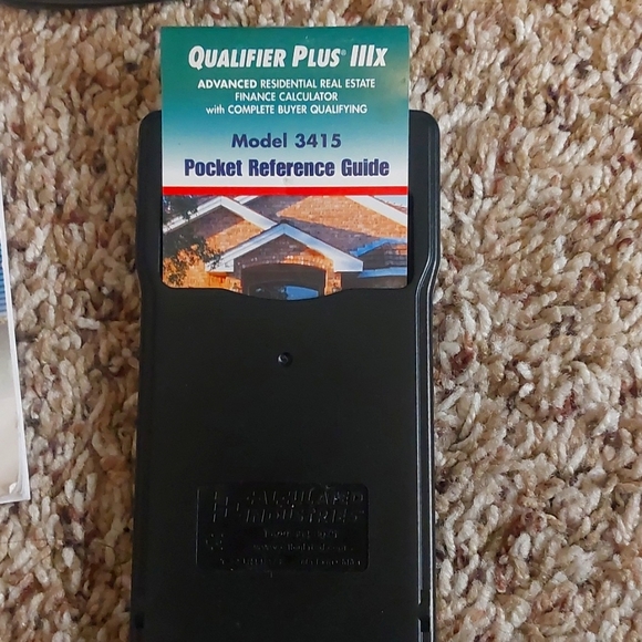 Qualifier Plus IIIx real estate pocket finance calculator - Picture 4 of 9